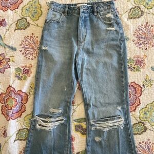 Women’s Distressed Blue Jeans